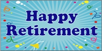 Retirement 01- Confetti Custom Banner